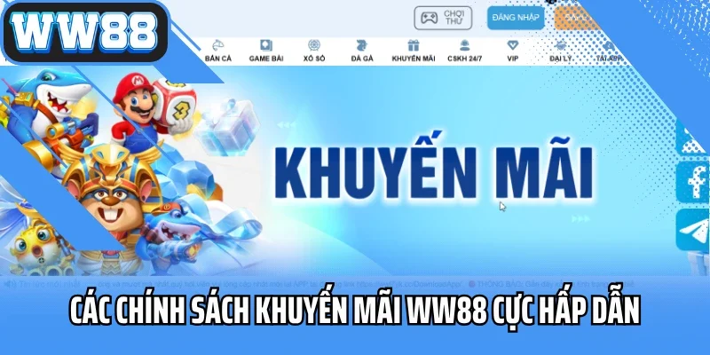 Các chính sách khuyến mãi WW88 cực hấp dẫn